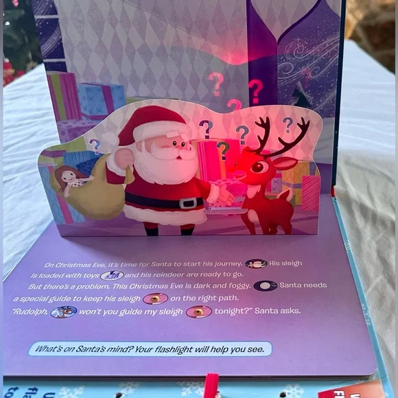 Rudolph the Red-Nosed Reindeer Flashlight Adventure Sound Book – Play-a-Sound - Picture 7 of 7